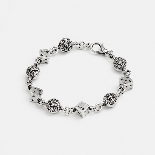 Vintage Cross Dice Bracelet